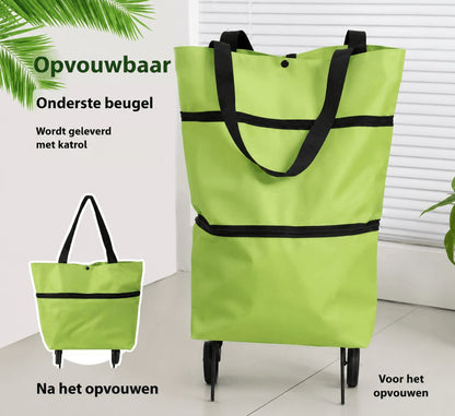 Slimme Boodschappentas Met Geïntegreerde Wielen
