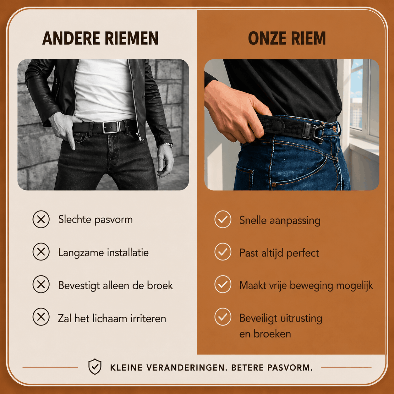 HoldFlex® Gespvrije Riem