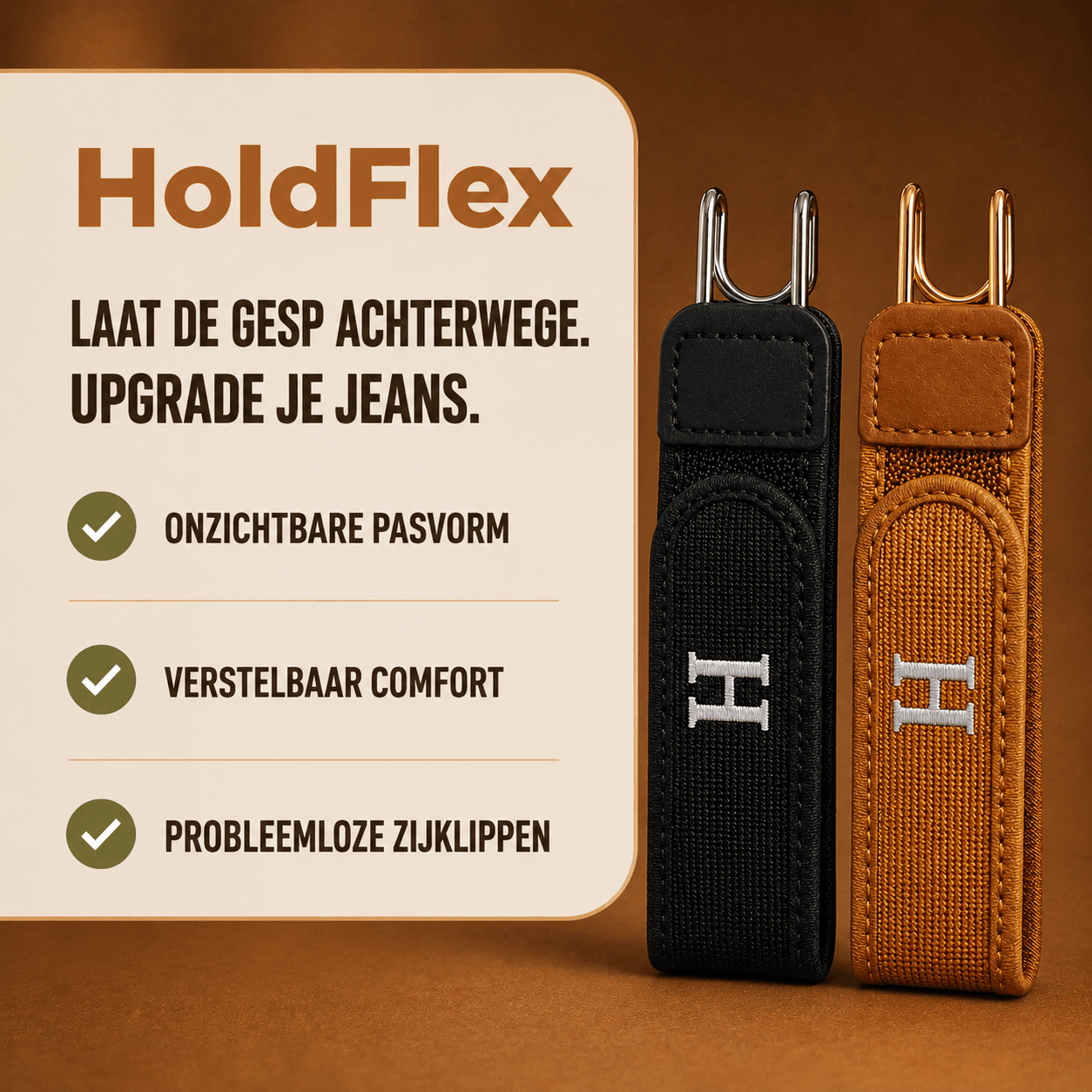 HoldFlex® Gespvrije Riem